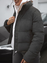 Load image into Gallery viewer, Short Cotton Jacket with Warm Stand Collar
