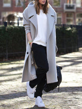 Load image into Gallery viewer, Casual Solid Color Lapel Women's Coat

