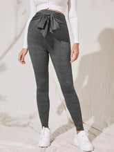 Load image into Gallery viewer, Cotton Elastic Bow Plus Size Maternity Leggings
