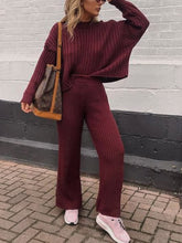 Load image into Gallery viewer, Ladies Fashion Casual Knitted Two-piece Suit
