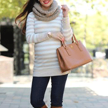 Load image into Gallery viewer, Striped Fashion And Comfortable Maternity Top
