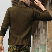 Load image into Gallery viewer, Stand-Up Collar Knitted Sweater
