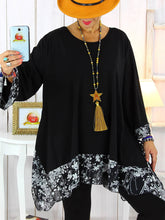 Load image into Gallery viewer, Fashion Lace Round Neck Top

