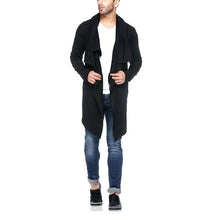 Load image into Gallery viewer, Drawstring Shrug Black Men's Cardigans
