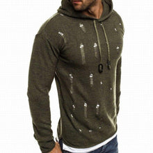 Load image into Gallery viewer, Fashion Ripped Hooded Sweater
