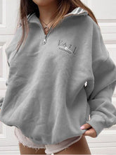 Load image into Gallery viewer, Comfy and Stylish Long Sleeve Zipper Lapel Tops for Women

