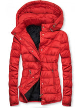 Load image into Gallery viewer, Ladies Fashion Casual Warm Hooded Coat
