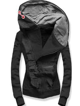 Load image into Gallery viewer, Casual Hooded Stitching Top Coat

