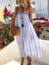 Load image into Gallery viewer, Fashion Stripe Temperament Casual Women's Dress

