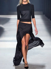 Load image into Gallery viewer, Spliced fabric Breathable Split Skirt Women's Suit
