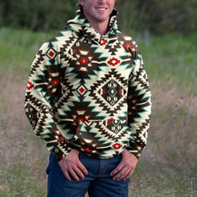 Load image into Gallery viewer, Color Matching Ethnic Style Long Sleeves Men's Tops

