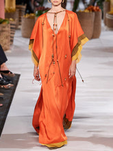 Load image into Gallery viewer, Chiffon Hit Color Casual Holiday Dress
