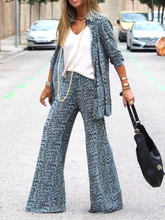 Load image into Gallery viewer, Wide Leg Pants High Waist Slimming Ladies Suit
