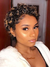 Load image into Gallery viewer, Gradient Cake Roll Chemical Fiber Wig
