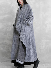 Load image into Gallery viewer, Irregular Stripe Loose Women's Coats
