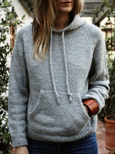 Load image into Gallery viewer, Hooded Casual Loose Knit Sweater
