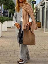 Load image into Gallery viewer, Fashion Split Top and Wide Leg Pants Suit
