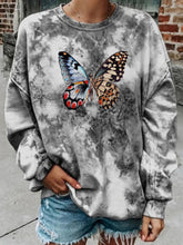 Load image into Gallery viewer, Tie-Dye Butterfly Printing Trend Women's Tops
