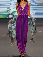 Load image into Gallery viewer, Sleeveless Catwalk Embroidery Simple Women's Dress
