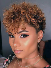 Load image into Gallery viewer, Curly Hair Gradient Chemical Fiber Wig
