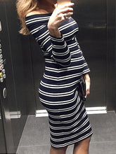 Load image into Gallery viewer, Casual High Stretch Soft Off-shoulder Maternity Dress
