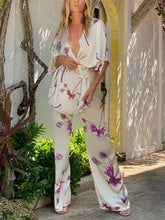 Load image into Gallery viewer, Fashion Sexy Slim Dragonfly Print Women's Suit
