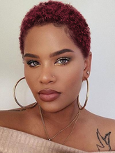 Load image into Gallery viewer, Fine Curly Wool Curly Short Hair Fiber Wig

