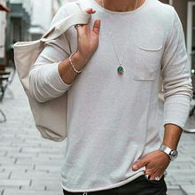 Load image into Gallery viewer, Casual Fashion Men's T-Shirt With Pocket Decoration

