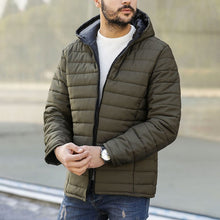 Load image into Gallery viewer, Casual Hooded Warm Plus Size Men's Coat
