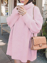 Load image into Gallery viewer, Fashionable and Comfortable Loose Turtleneck Sweater for Pregnant Women
