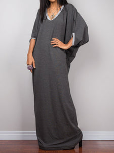 Bat Sleeve Loose Long Casual Dress