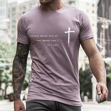 Load image into Gallery viewer, Plus Size Cross Street Printing Men's Tops
