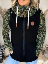 Load image into Gallery viewer, Camouflage Print Long Sleeve Casual Women's Coat
