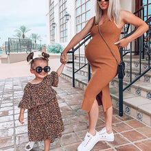 Load image into Gallery viewer, Knitted Sling Slim and Simple Maternity Dress
