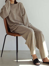 Load image into Gallery viewer, Comfortable and Soft Long-sleeved Trousers Cotton Ladies Suit
