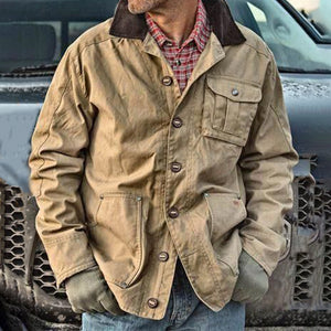 Autumn and Winter Fashion Men's Pocket Jacket